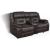 Greer Leatherette Tufted Back Glider Loveseat