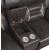 Greer Leatherette Tufted Back Glider Loveseat