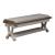 Farmhouse Reimagined Polyester/Wood Bed Bench