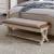 Farmhouse Reimagined Polyester/Wood Bed Bench