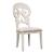 Farmhouse Reimagined Linen/Wood Splat Back Side Chair