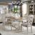 Farmhouse Reimagined Rectangular Wood Extendable Trestle Dining Table