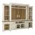 Farmhouse Reimagined Wood 4-Drawer 4-Door Entertainment Center w/Piers