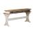 Farmhouse Reimagined Rectangular Wood Console Bar Table w/Charging Station
