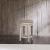 Farmhouse Reimagined Fabric/Wood Console Swivel Stool