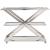Draper Metal Glass Top Bar Cart