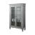 Varian Glass/Wood Curio w/2 Doors & 2 Drawers