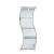 6618 S-Shaped Glass Curio