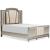 Ashley SM Chevanna Velvet Upholstered Queen Size Panel Bed with LED Backlight
