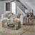 Affinity Oval Faux Concrete Cocktail Table Set 3 Piece