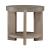 Affinity Round Faux Concrete Wood Cocktail Table Set