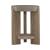 Affinity Round Faux Concrete/Wood Chairside Table