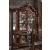 Picardy Glass/Wood Curio w/4 Doors