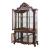 Picardy Glass/Wood Curio w/4 Doors
