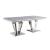 Satinka Faux Marble/Steel Dining Room Set