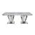 Satinka Faux Marble/Steel Dining Table