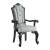House Delphine Fabric/Leatherette/Wood Dining Arm Chair