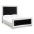 Lindenfield Velvet Upholstered Queen Size Panel Bed