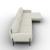 Le Marais Fabric Sofa w/Right Hand Chaise Facing