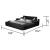 Zoya Fabric Upholstered King Size Bed