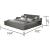 Zoya Fabric Upholstered King Size Bed