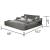 Zoya Fabric Upholstered Queen Size Bed