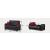 Bronx Bonded Leather Storage Loveseat