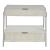 Ingrid Wood/Metal Nightstand w/2 Drawers