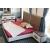 Poesia Wood Veneer Platform Bed w/LED Headboard