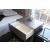 Wave Wood Veneer Platform Bedroom Set w/LED Headboard