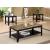 Flores Faux Marble 3-piece Occasional Table Set with Shelf