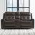 Carrington Leather Power Reclining Loveseat with Console & USB Chargers