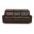 Carrington Leather Power Reclining Sofa with USB Chargers