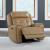Carrington Leather Power Reclining Living Room Set - York Sand