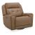Carrington Leather Swivel Power Recliner with USB & Power Lumbar