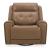 Carrington Leather Swivel Power Recliner with USB & Power Lumbar