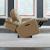 Carrington Leather Power Reclining Living Room Set - York Sand