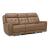 Carrington Leather Power Reclining Sofa with USB | Triple Power