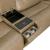 Carrington Leather Power Reclining Living Room Set - York Sand