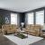 Carrington Leather Power Reclining Living Room Set - York Sand