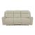 Carrington Leather Power Reclining Living Room Set - Baja Stone