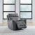 Cooper Leather Swivel Power Recliner w/USB Chargers