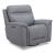 Cooper Leather Swivel Power Recliner w/USB Chargers
