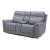 Cooper Leather Zero Gravity Living Room Set | Blue Gray