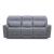 Cooper Leather Zero Gravity Living Room Set | Blue Gray