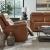 Cooper Leather Swivel Power Recliner w/USB Chargers