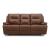 Cameron Leather Power Reclining Living Room Set | Charcoal