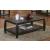 Dixon Rectangular Wood Veneer Coffee Table with Lower Shelf