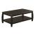 Dixon Rectangular Wood Veneer Coffee Table with Lower Shelf