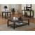 Dixon Rectangular Wood Veneer Coffee Table with Lower Shelf